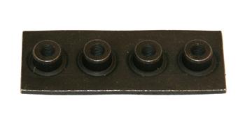 Double welding plate for two single clamp bodies