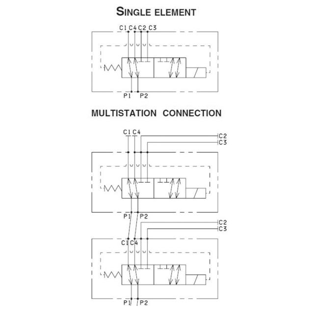 6/2-way valve 3/8″ without coil