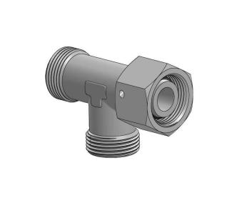 Swivel run tee (L)  with O-ring - AISI 316L