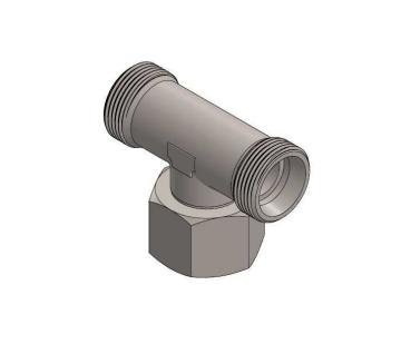 Swivel branch tee (T)  with O-ring - AISI 316L