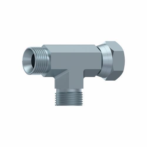 Swivel Run Tee (L) BSP Male - BSP Swivel female - BSP Male