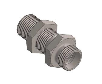 Straight Bulkhead Union  - AISI 316L