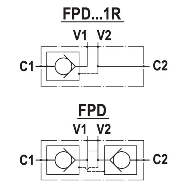 Pilot Operated Checkvalve, Double, 3/8″