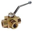 Ball Valve, 3-ways, 1/2″, 315 bar