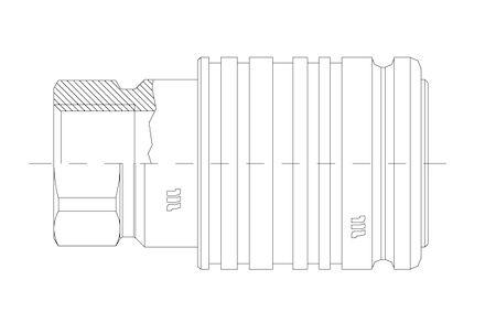 Lynkobling MQS-AF ISO A Push/Pull -  Hun Lynkobling - BSP Hun