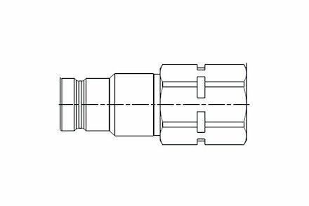 Quick coupling MQS-F -  Male Flat Face - BSP Female