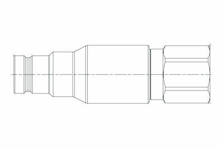 Quick coupling MQS-FP -  Male Flat Face - BSP Female