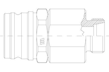 Lynkobling bremse MQS-VB -  Han Lynkobling - Metrisk Han