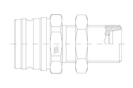 Lynkobling bremse MQS-VB -  Han Lynkobling - Metrisk skot