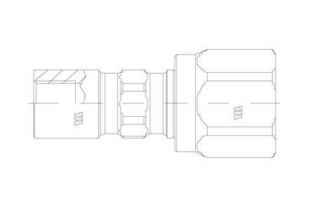 Lynkobling MQS-SH Skrue -  Hun Lynkobling - BSP Højtryk Hun