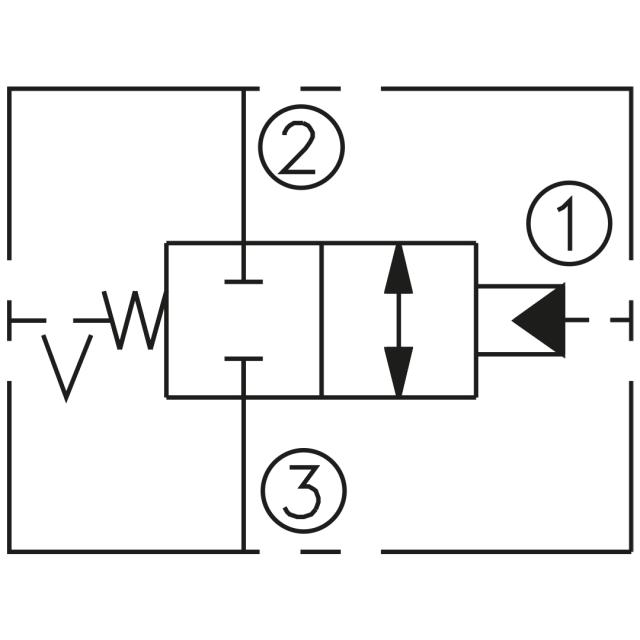 10 Cartridge valve NC, hydr. activation