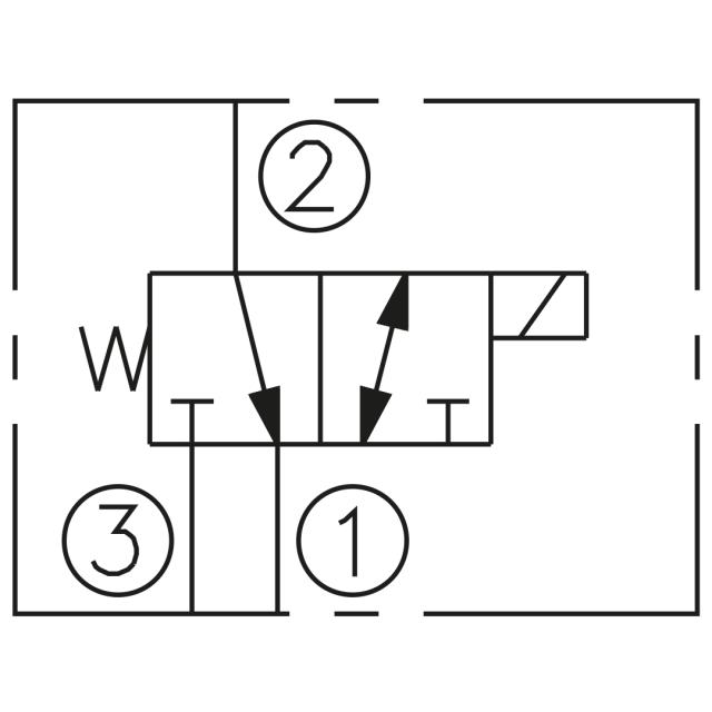 08 3/2-way cartridge valve, 15 Ltr
