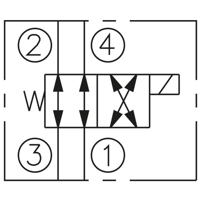 08 4/2-way cartridge valve, 11 Ltr