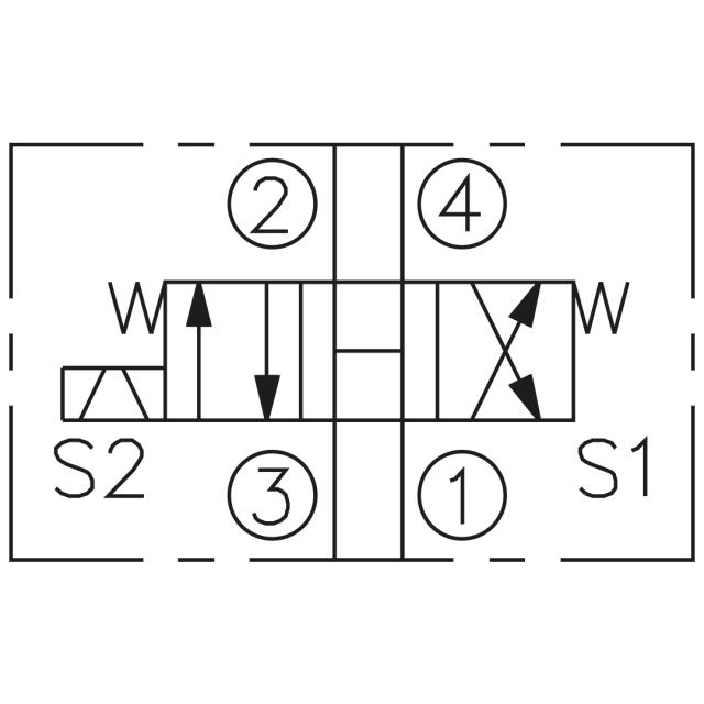 08 4/3-way cartridge valve S2, 11 Ltr
