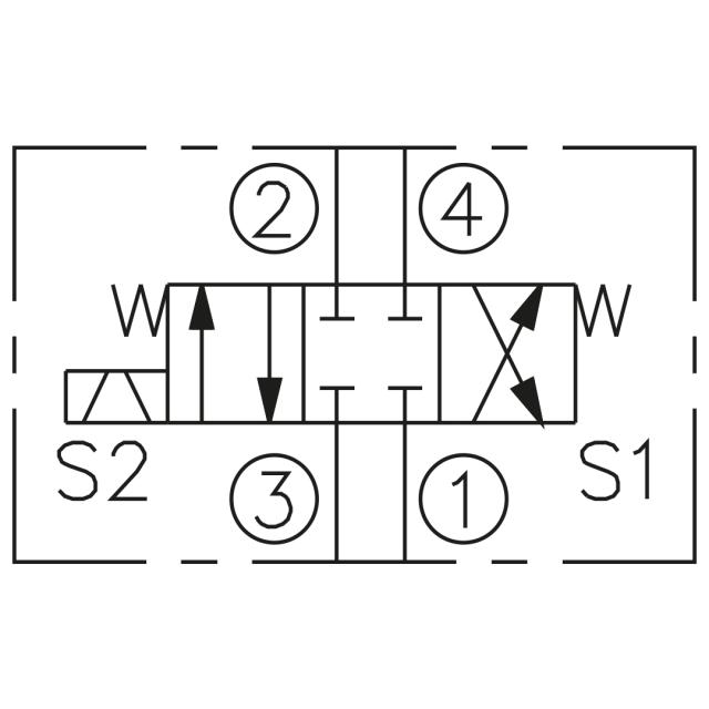08 4/3-way cartridge valve, 11 Ltr
