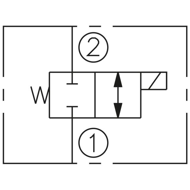 10 Cartridge valve NC, 38 Ltr