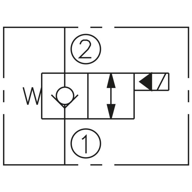 10 Cartridge valve NC, 45 Ltr