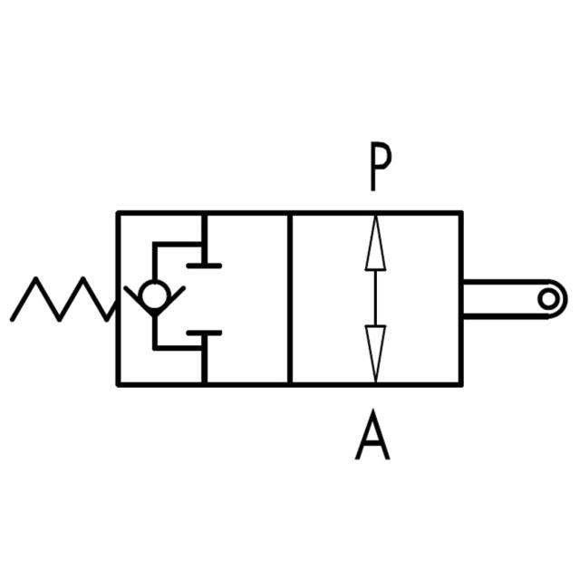 Endestopventil 3/4″