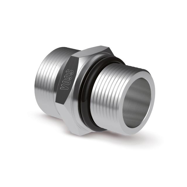 Male stud connector - S series - UN/UNF with O-ring