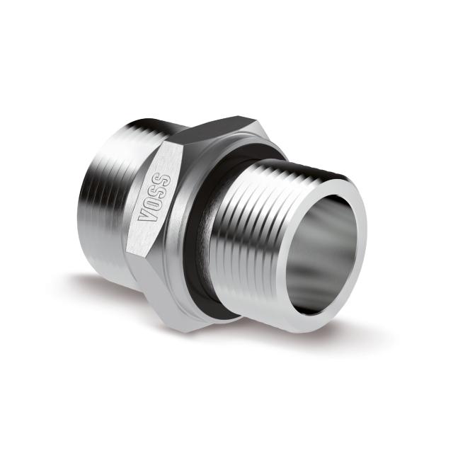 Male stud connector - S series - BSP with PEFLEX Seal