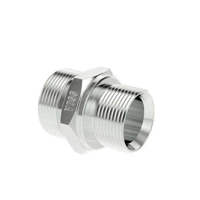 Male stud connector - S series - BSP 60° 