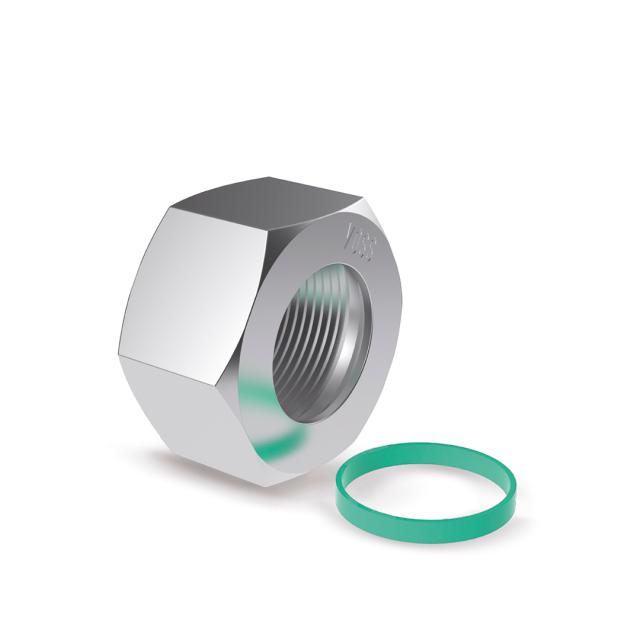 VOSSForm SQR union nut  with seal ring - AISI 316