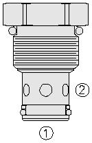 10 Checkvalve Cartridge, 0,34 bar