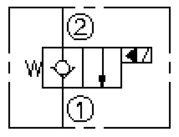 12 Cartridge valve NC, 114 Ltr