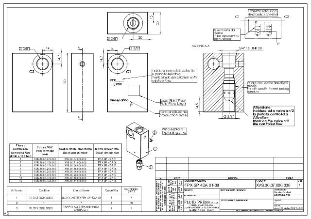 Manifold med VSC 3/8 - 6 l/min