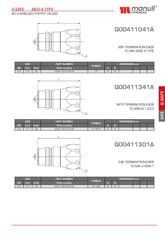Lynkobling MQS-A ISO A -  Han Lynkobling - BSP Hun
