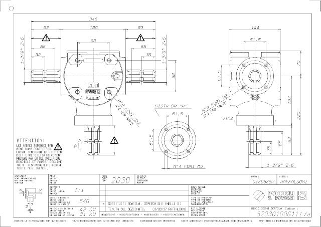 S2030 T-Gear 1:1 - X= 1 3/8″ Z6 - Y= 1 3/8″ Z6 - Z= 1 3/8″ Z6