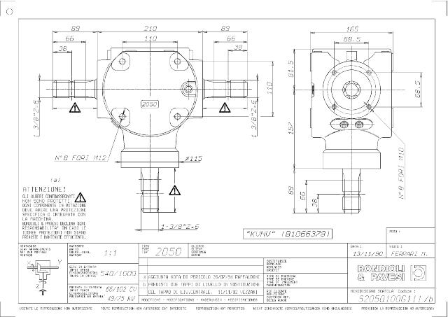 S2050 T-Gear 1:1 - X= 1 3/8″ Z6 - Y= 1 3/8″ Z6 - Z= 1 3/8″ Z6