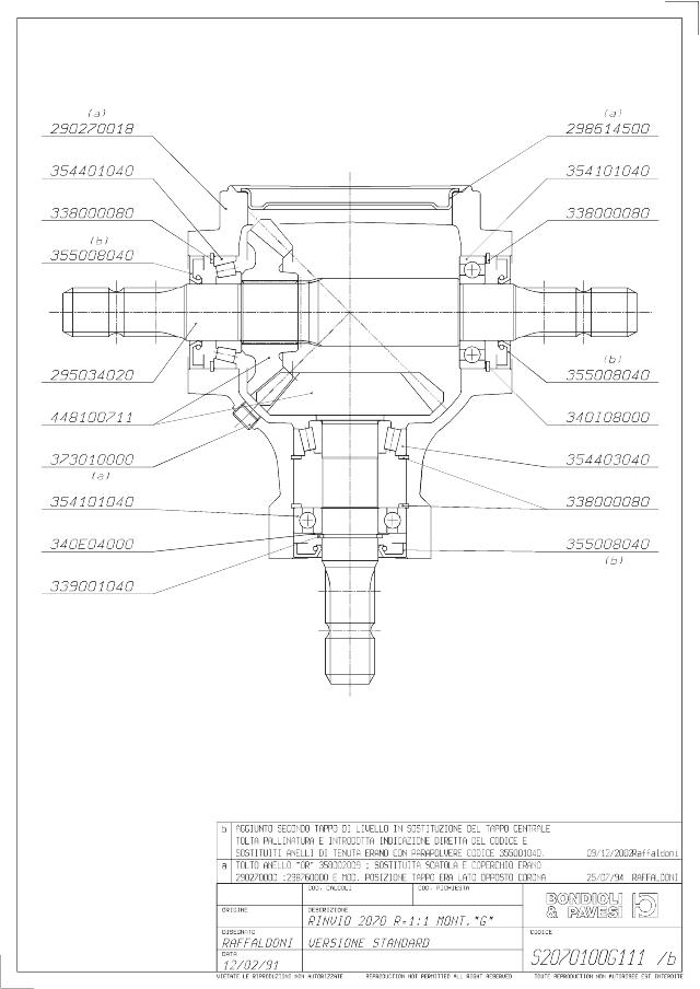 S2070 T-Gear 1:1 - X= 1 3/8″ Z6 - Y= 1 3/8″ Z6 - Z= 1 3/8″ Z6