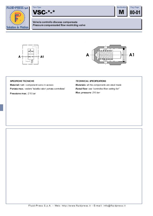 Sænke/bremseventil 3/8″ 4 l/min