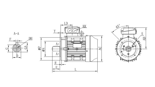 Motor 0,75 kW 1400 S1 IE3