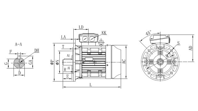 Motor 0,75 kW 1400 S1 IE3